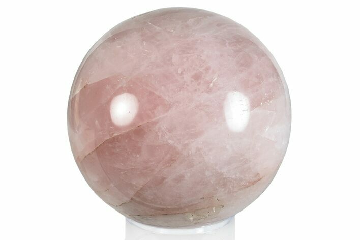 Polished Rose Quartz Sphere - Madagascar #260534